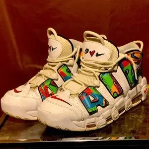 Nike | Shoes | Nike Air Uptempo Peace Love Swoosh | Poshmark